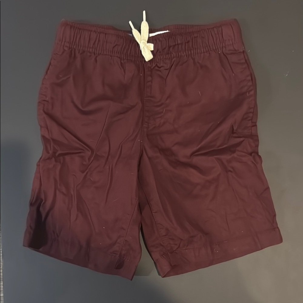 Burgundy Drawstring Shorts Boys Old Navy Size 8